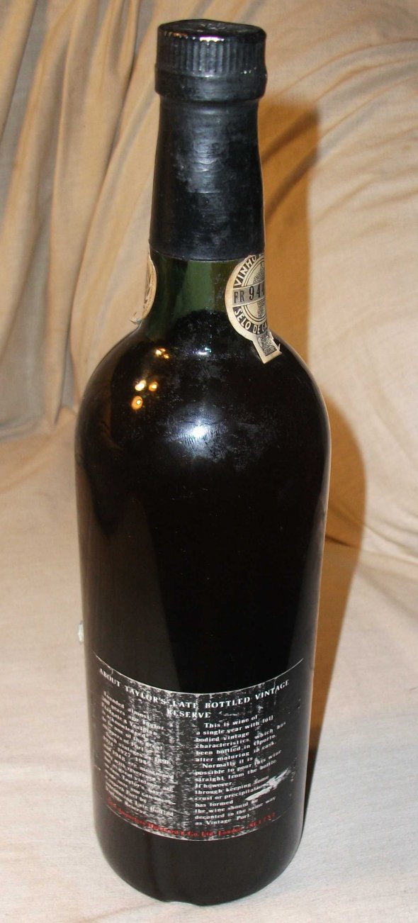 Taylor's Late Bottled Vintage, Reserve Port. 1967.