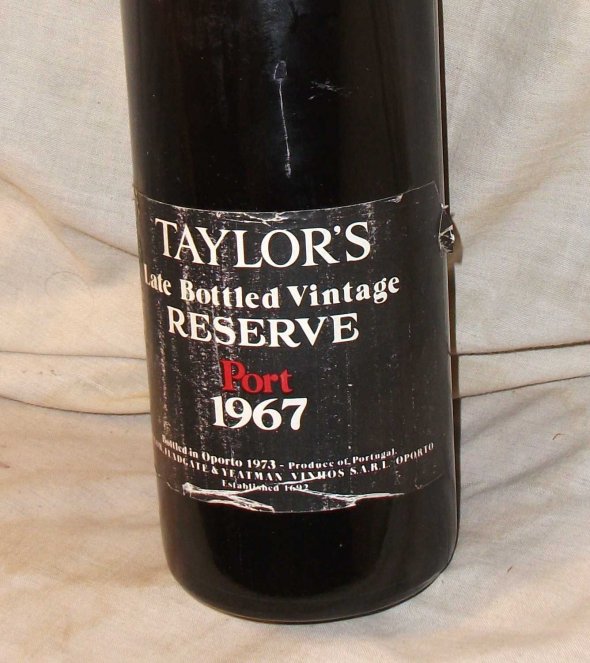Taylor's Late Bottled Vintage, Reserve Port. 1967.