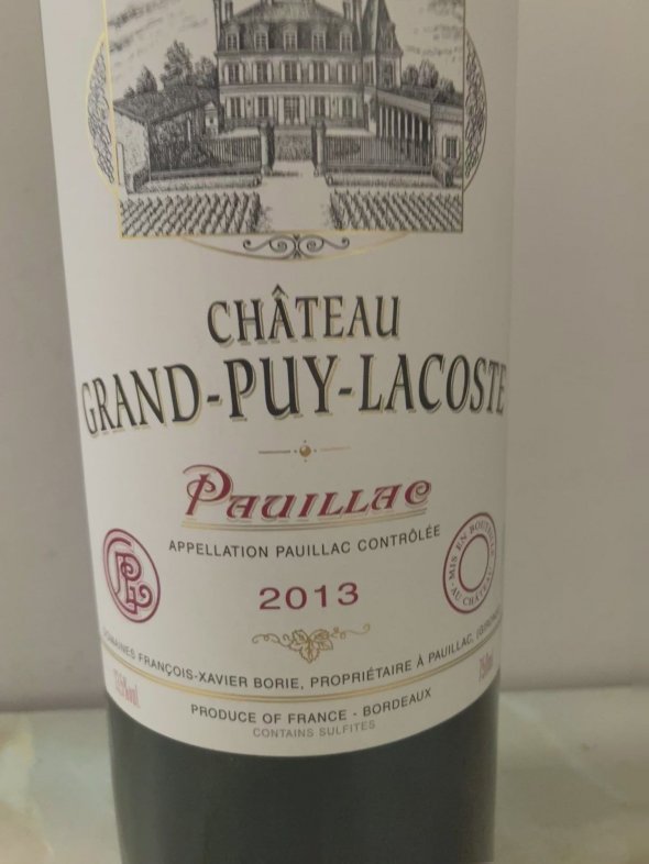 Chateau Grand-Puy-Lacoste 5eme Cru Classe, Pauillac 2013