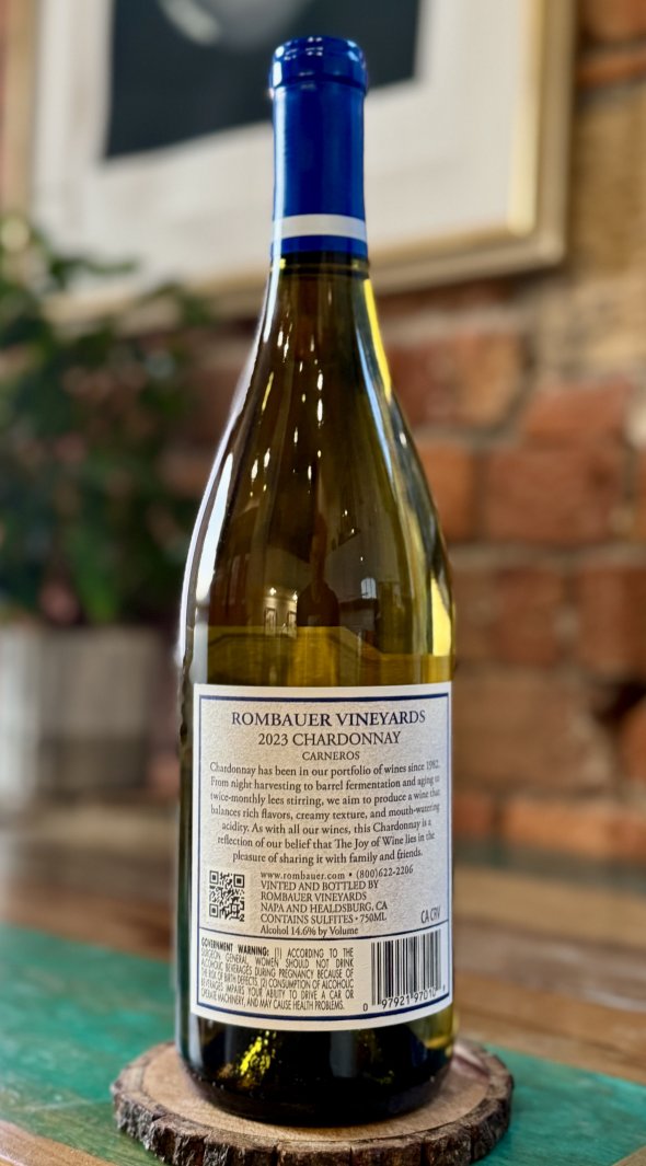 Rombauer Vineyards, Chardonnay, Los Carneros