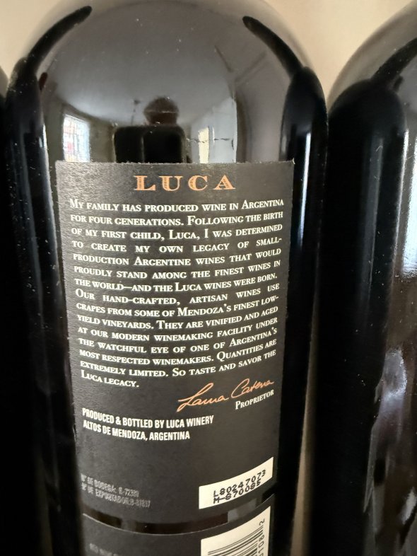 Luca, Malbec, Mendoza