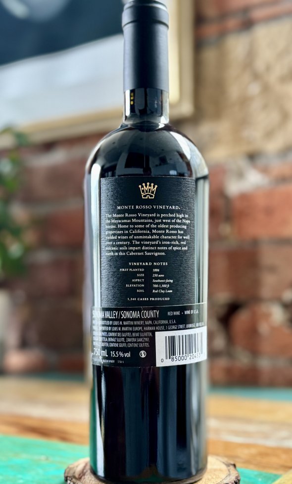 Louis Martini, Monte Rosso Vineyard Cabernet Sauvignon, Sonoma Valley