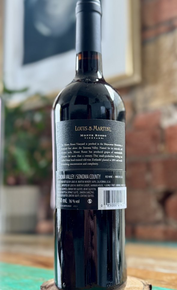 Louis Martini, Zinfandel Monte Rosso Gnarly Vine, Sonoma Valley