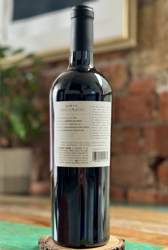 Louis Martini, Lot No 1 Cabernet Sauvignon, Napa Valley