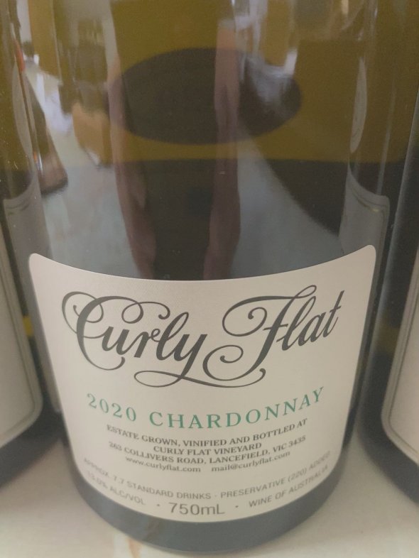 Chardonnay Curly Flat, Macedon Ranges, Victoria 2020