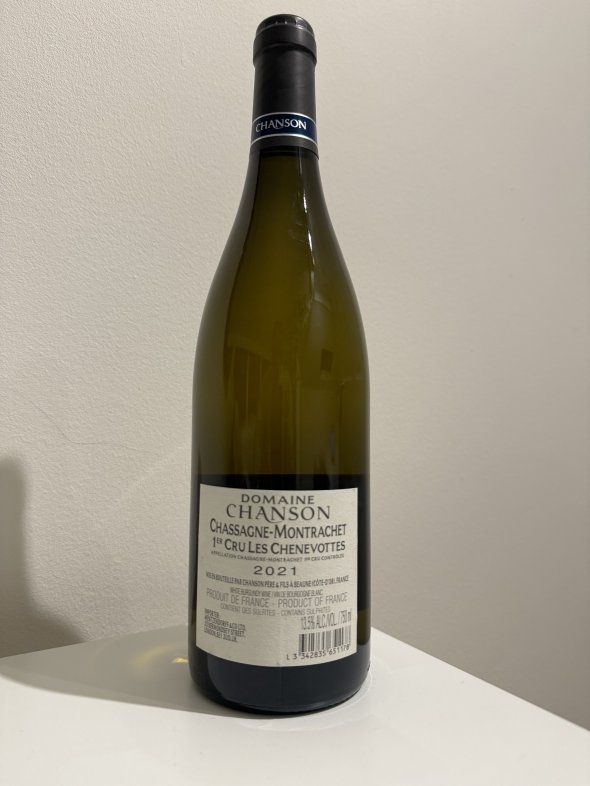 Chanson Pere et Fils, Chassagne-Montrachet Premier Cru, Les Chenevottes