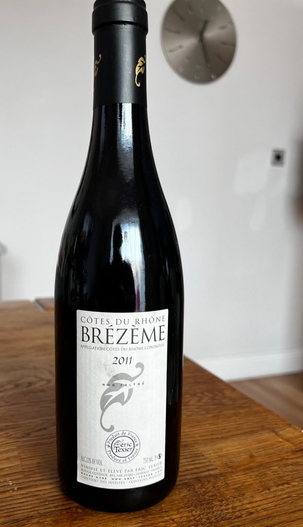 Eric Texier, Cotes du Rhone, Brezeme