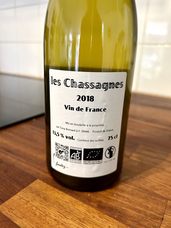 Bornard, Les Chassagnes Savagnin, 6 Years Ouille 