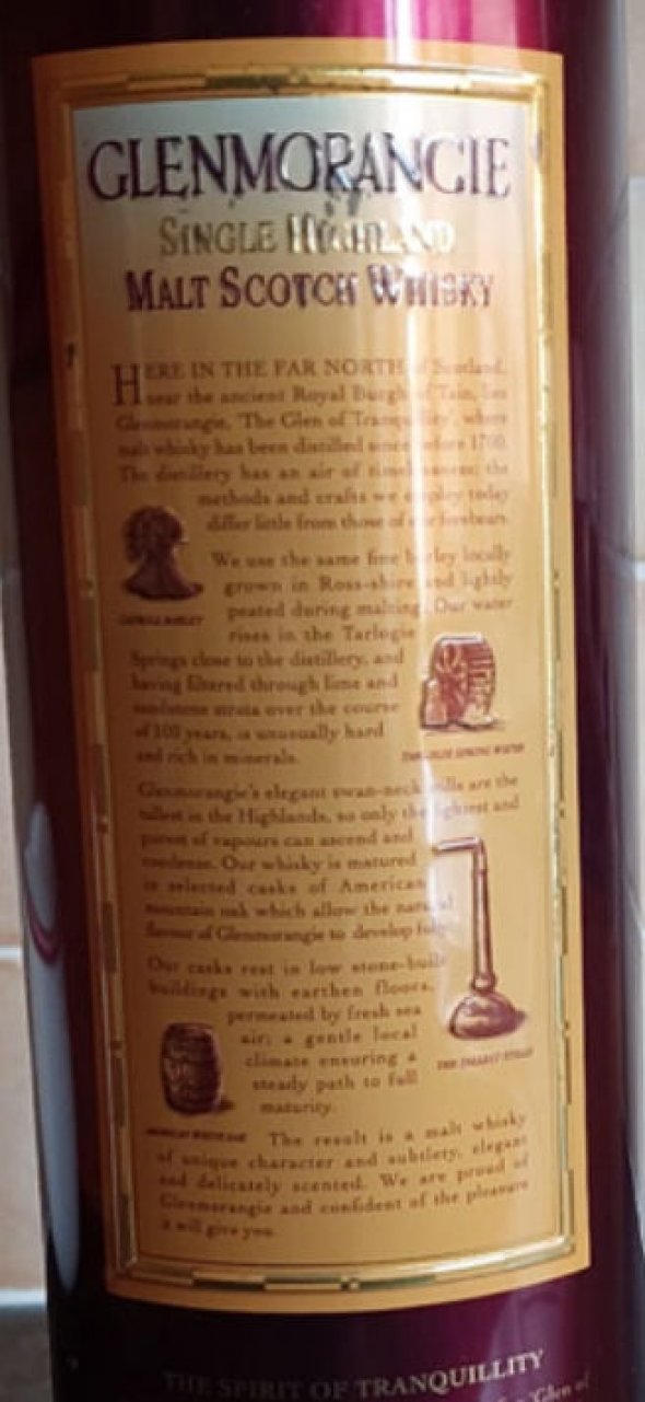 Glenmorangie , sixteen men of tain , 90&rsquo;s bottling