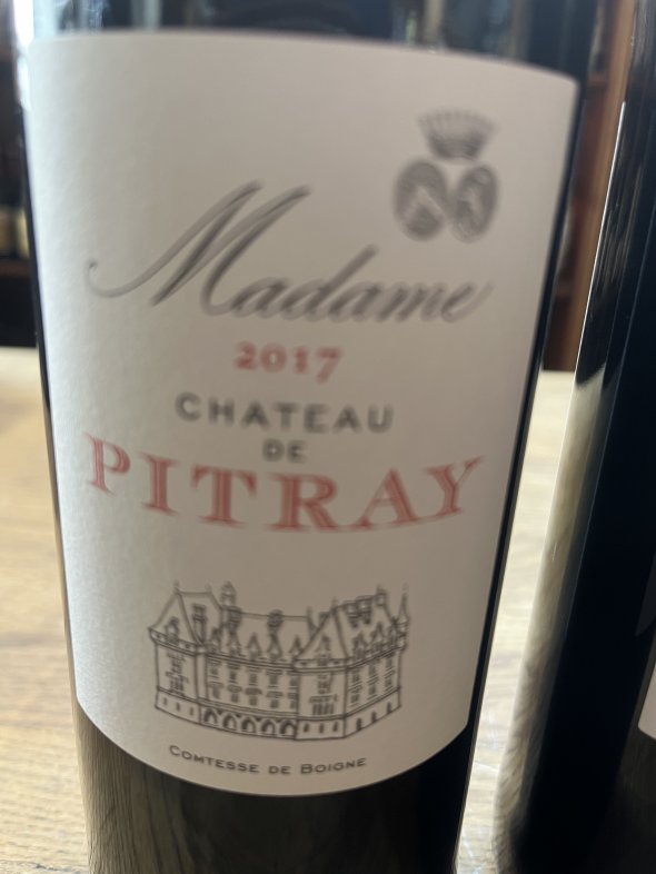 Madame, Chateau de Pitray, Castillon-Cotes de Bordeaux 2017 