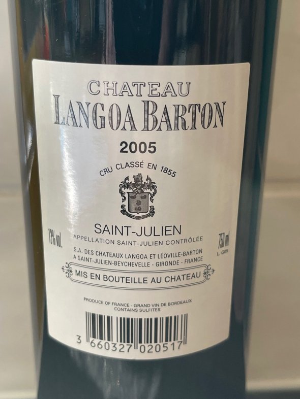 Chateau Langoa Barton 3eme Cru Classe, Saint-Julien