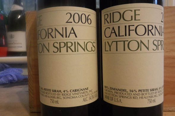 Ridge, Lytton Springs Zinfandel, Napa Valley
