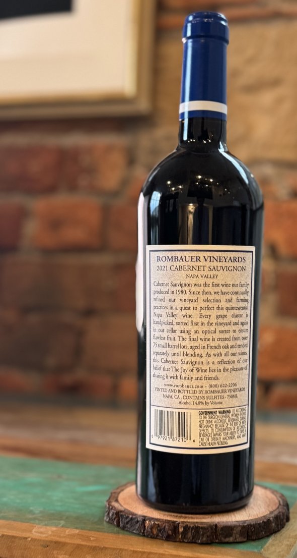Rombauer Vineyards, Cabernet Sauvignon, Napa Valley