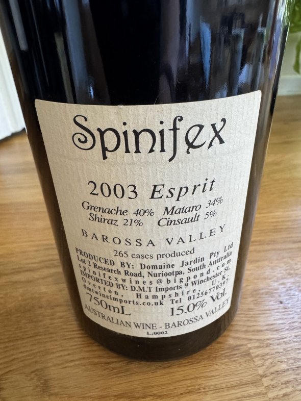 Spinifex, Esprit, Barossa Valley