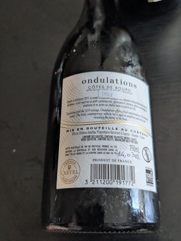 Ondulations, Cotes de Bourg