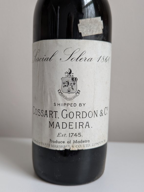 Cossart Gordon, Sercial Solera 1860 Madeira