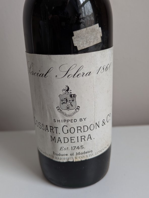 Cossart Gordon, Sercial Solera 1860 Madeira