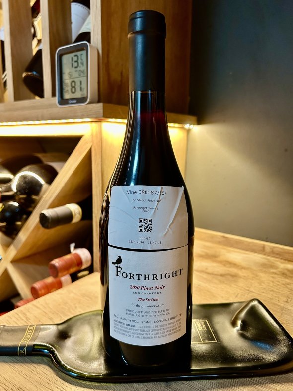 Forthright, The Stritch, Pinot Noir, Los Carneros - US$85 a bottle retail