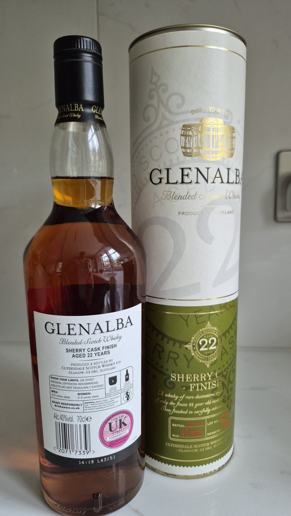 Glenalba 22 Year Old Sherry Cask Finish Blended Scotch Whisky