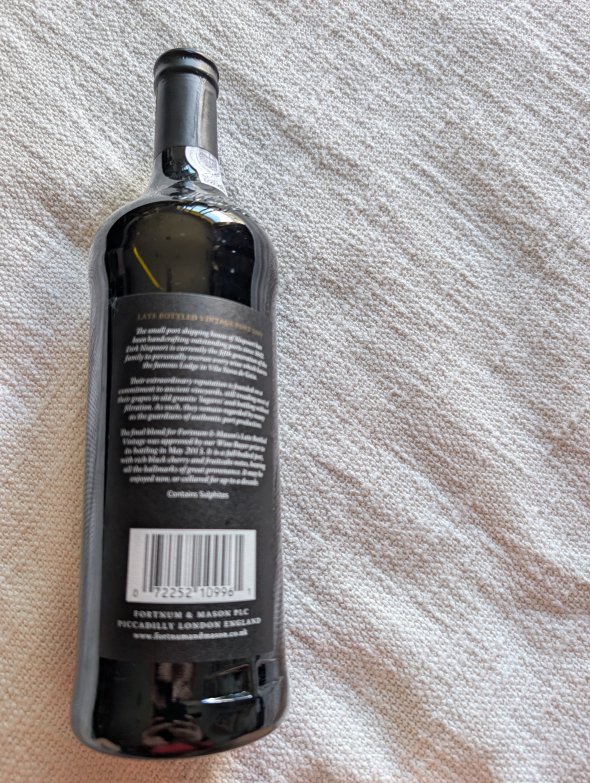 2009 Fortnum & Mason LBV Late Bottled Vintage Port