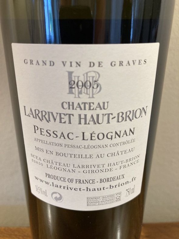 Chateau Larrivet Haut-Brion, Blanc, Pessac-Leognan