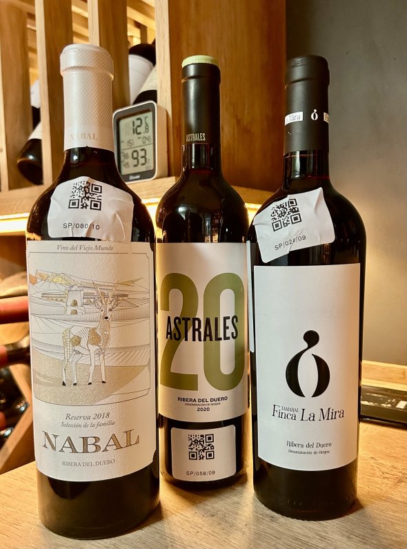 Three Ribera del Duero - Nabal Reserva 2018, Astrales 2020, Tamaral Finca La Mira