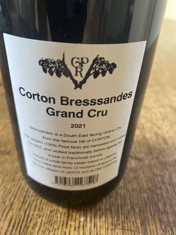Gaston & Pierre Ravaut, Corton Grand Cru, Les Bressandes
