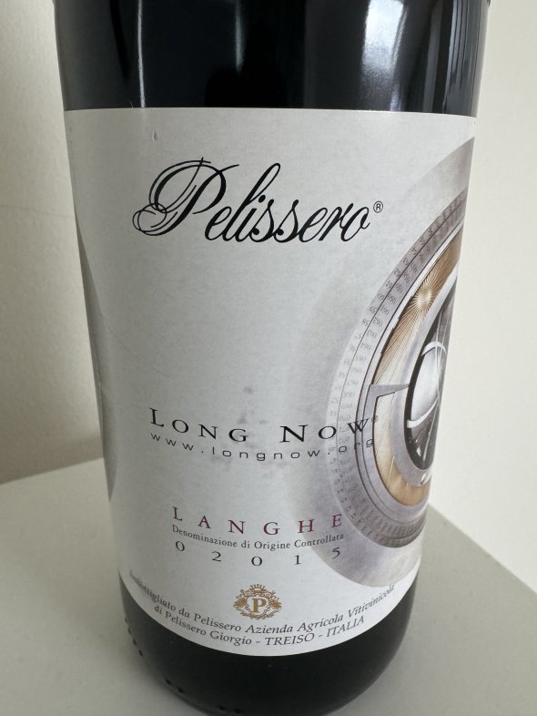 Giorgio Pelissero, Langhe, Long Now