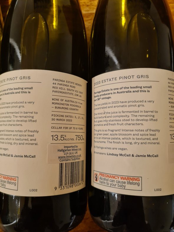 Paringa Estate, Estate Pinot Gris, Mornington Peninsula
