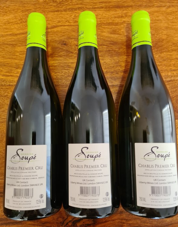 Domaine Soupe, Chablis Premier Cru, Mont&eacute;e de Tonnerre 