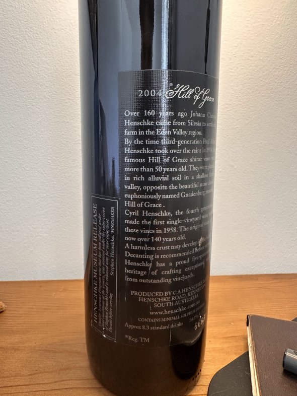 Henschke, Hill of Grace Vineyard, Eden Valley