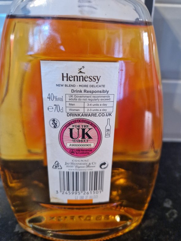 Hennessy fine de cognac new blend