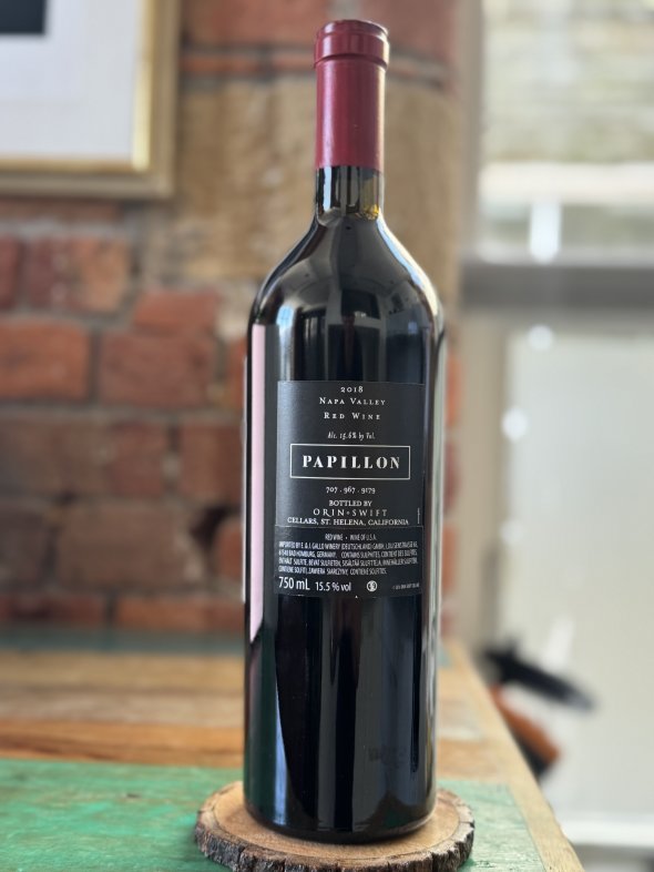 Orin Swift, Papillon, Napa Valley