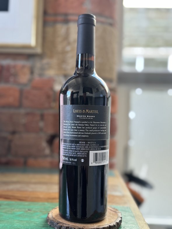 Louis Martini, Zinfandel Monte Rosso Gnarly Vine, Sonoma Valley