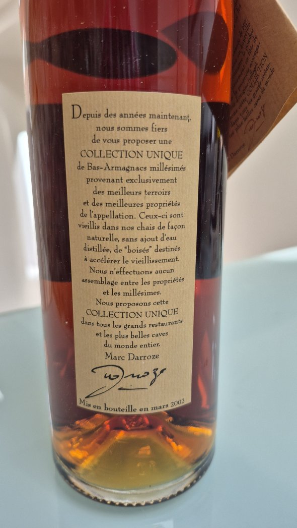 Francis Darroze, Domaine de Saint Aubin Bas Armagnac 1982
