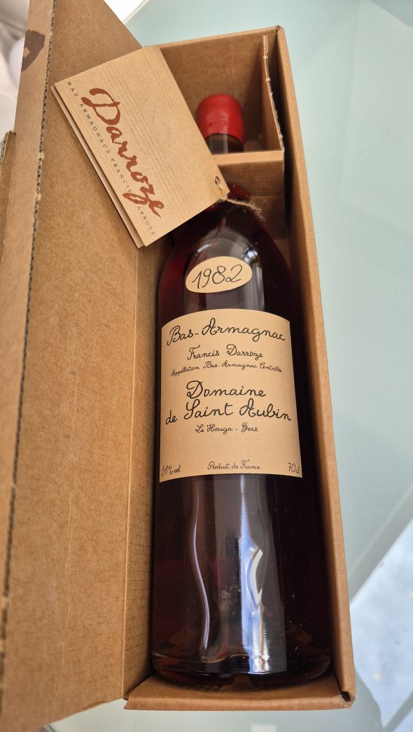 Francis Darroze, Domaine de Saint Aubin Bas Armagnac 1982