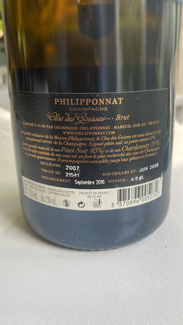 Philipponat, Clos Goisses Brut