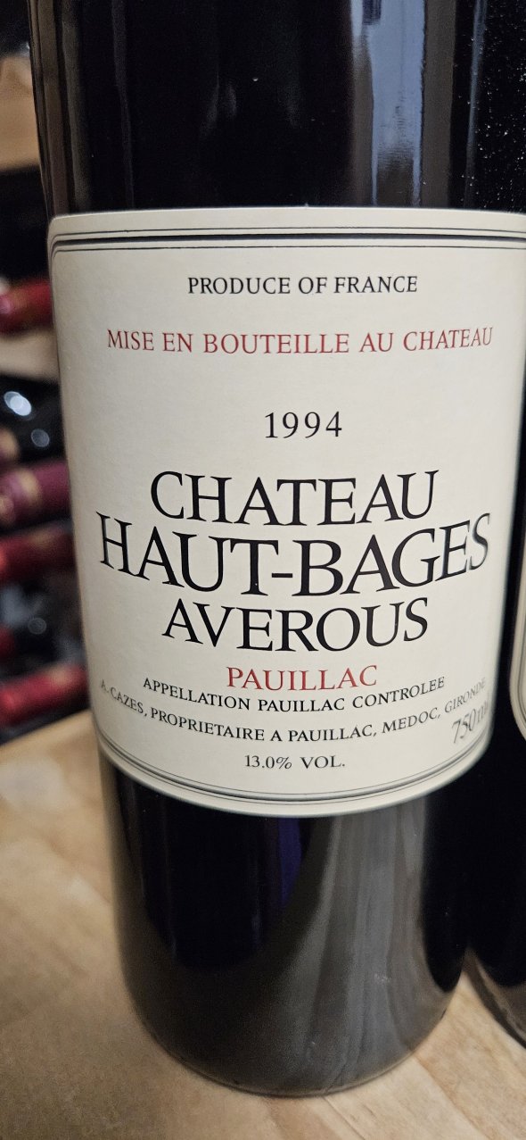1994 Chateau Haut-Bages Averous (2nd wine of Chateau Lynch-Bages)