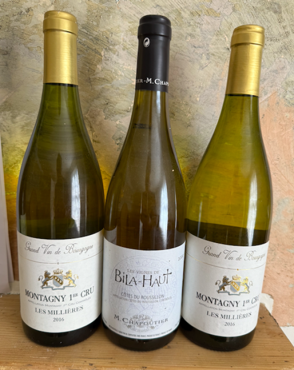 mixed white burgundy / rhone valley x3