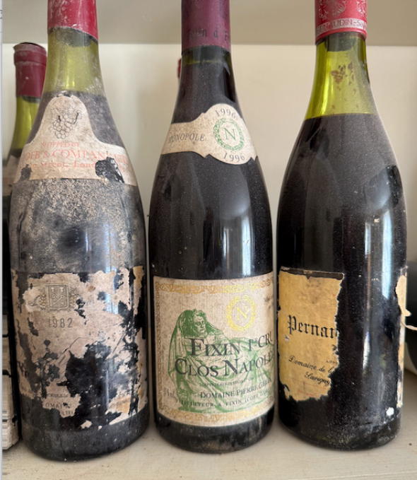 mixed rhone valley /burgundy wines x 5