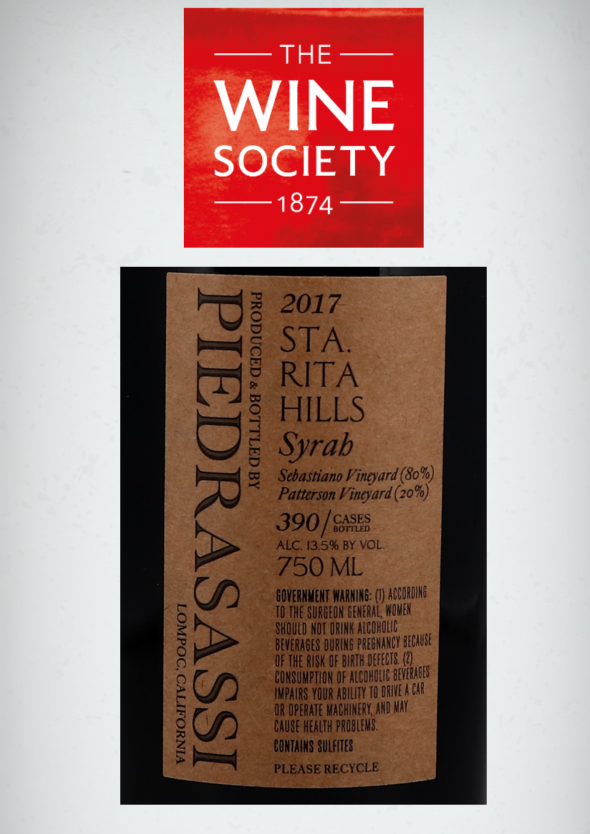 Piedrasassi, Sebastiano Vineyard Syrah, Sta. Rita Hills