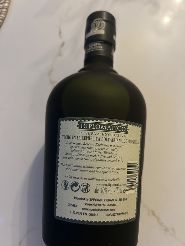 Diplomatico Reserva Exclusiva Rum