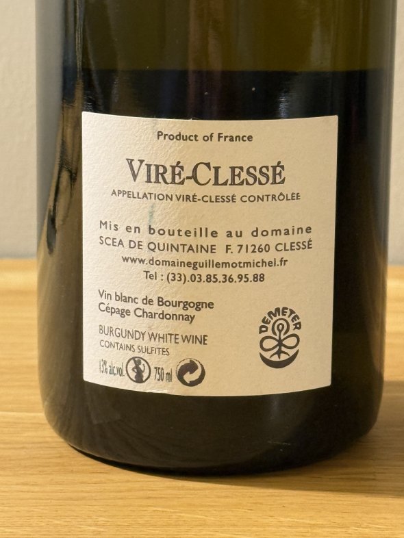 Guillemot Michel, Vire-Clesse, Quintaine