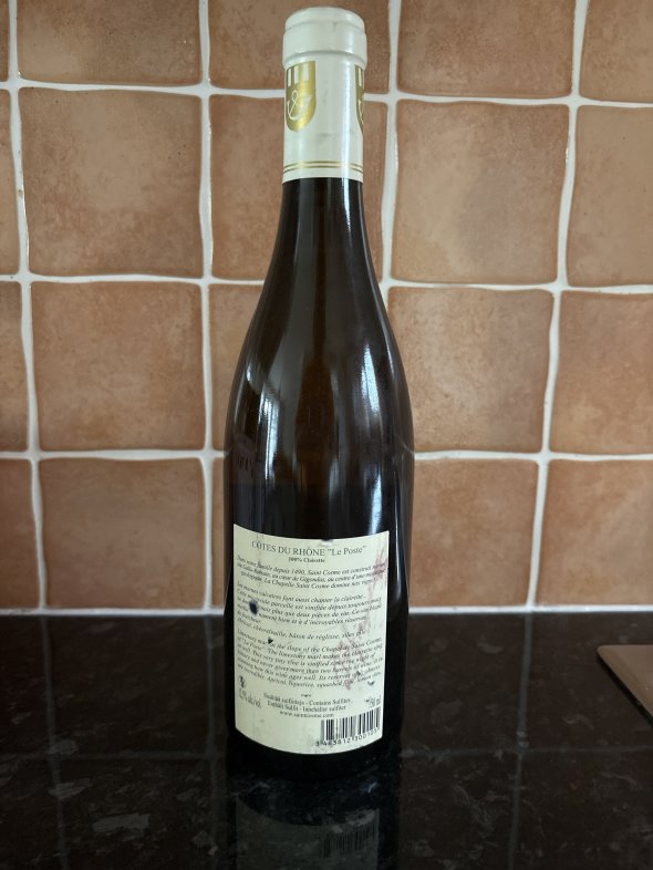 Chateau de Saint Cosme, Cotes du Rhone, Le Poste Blanc