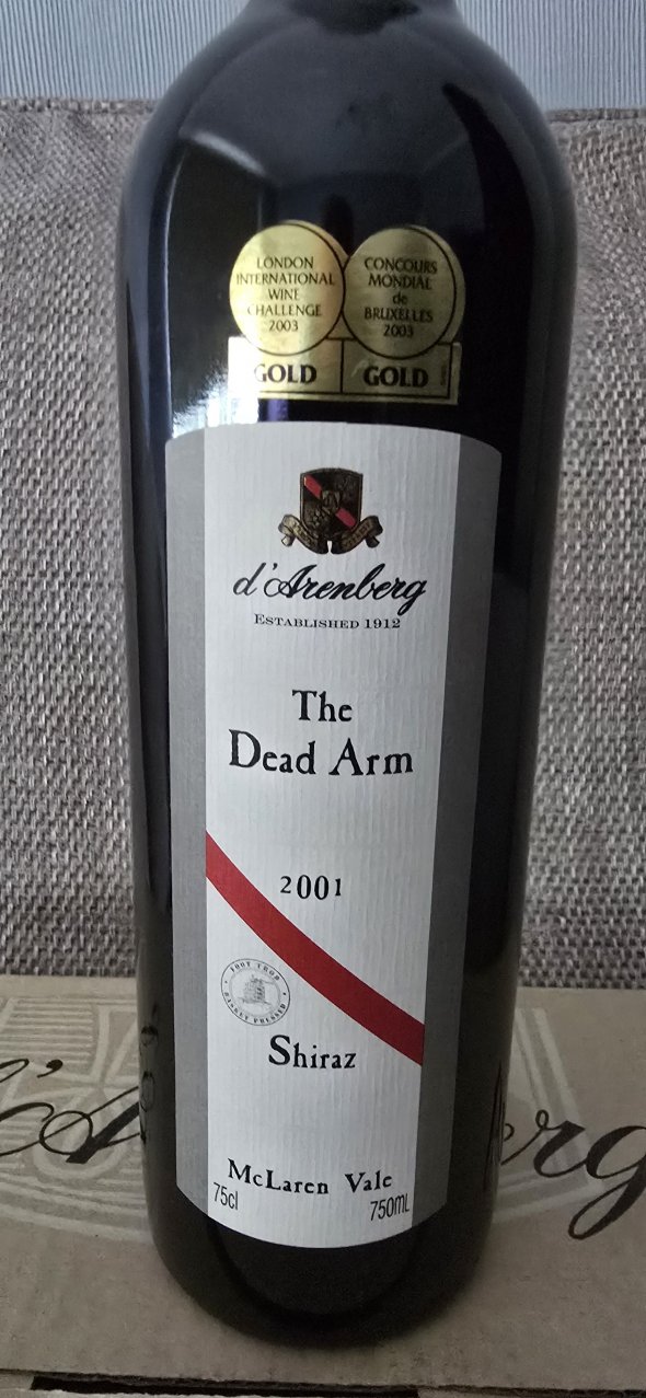 d Arenberg, The Dead Arm Shiraz, McLaren Vale