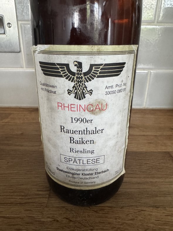 Kloster Eberbach, Rauenthaler Baiken Riesling Spatlese, Rheingau