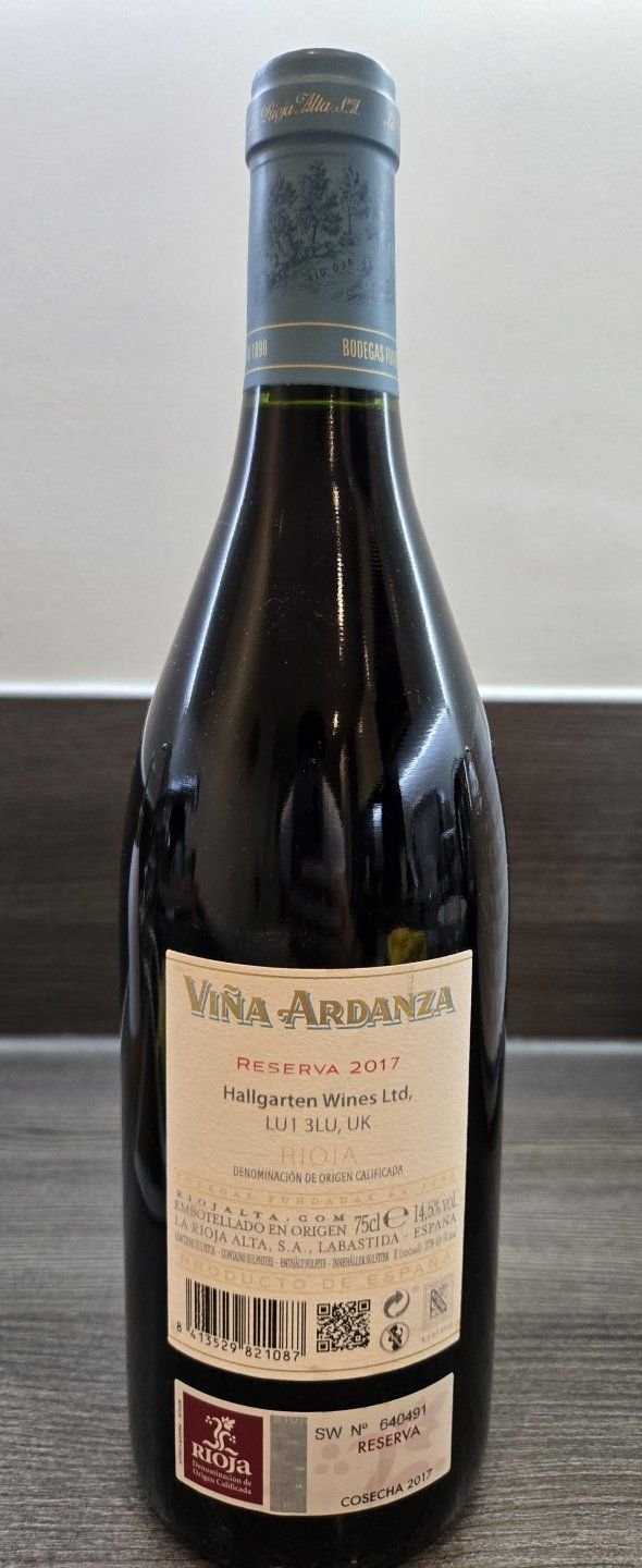 Rioja Alta, Vina Ardanza Reserva, Rioja