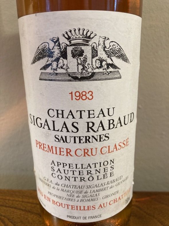Chateau Sigalas Rabaud Premier Cru Classe, Sauternes