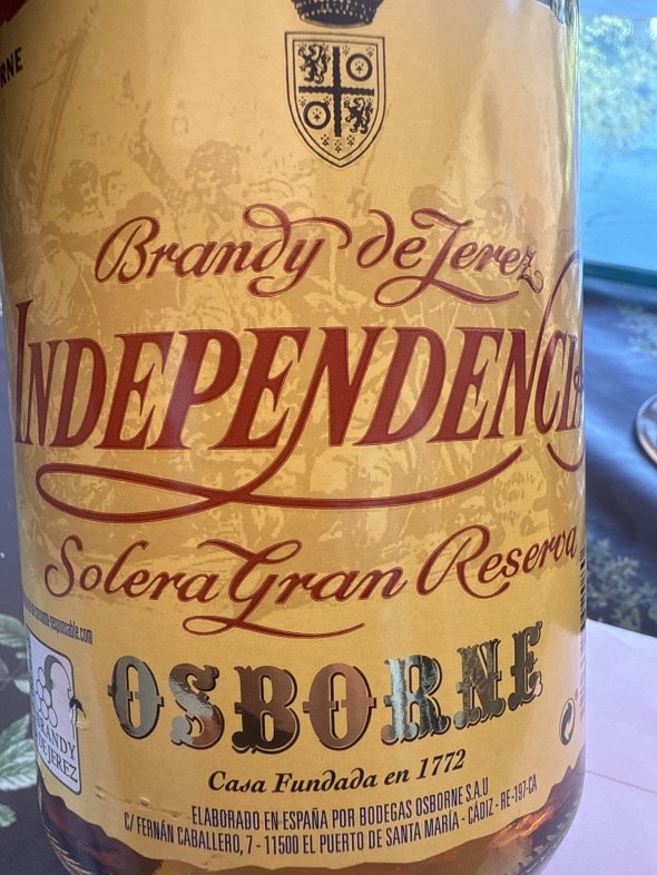 Independencia Solera Gran Reserva Brandy de Jerez
