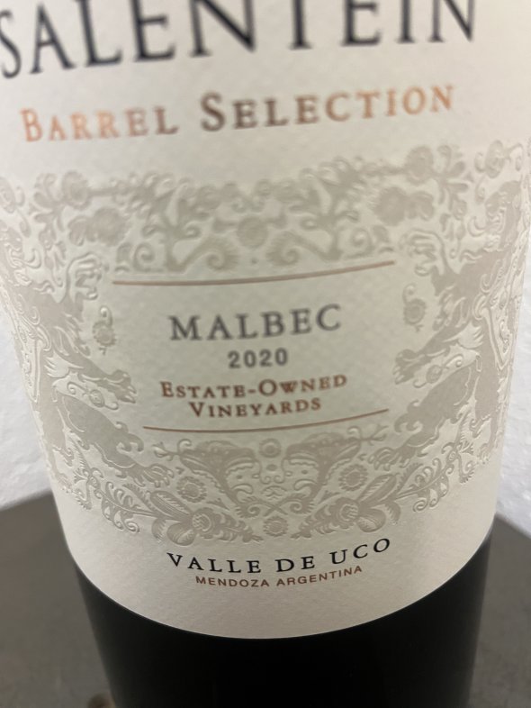 Salentein Barrel Selection Malbec 2020 300CL